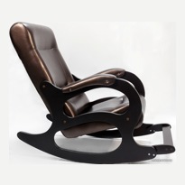 Кресло-качалка Бастион 2 с подножкой (dark brown) - фото2