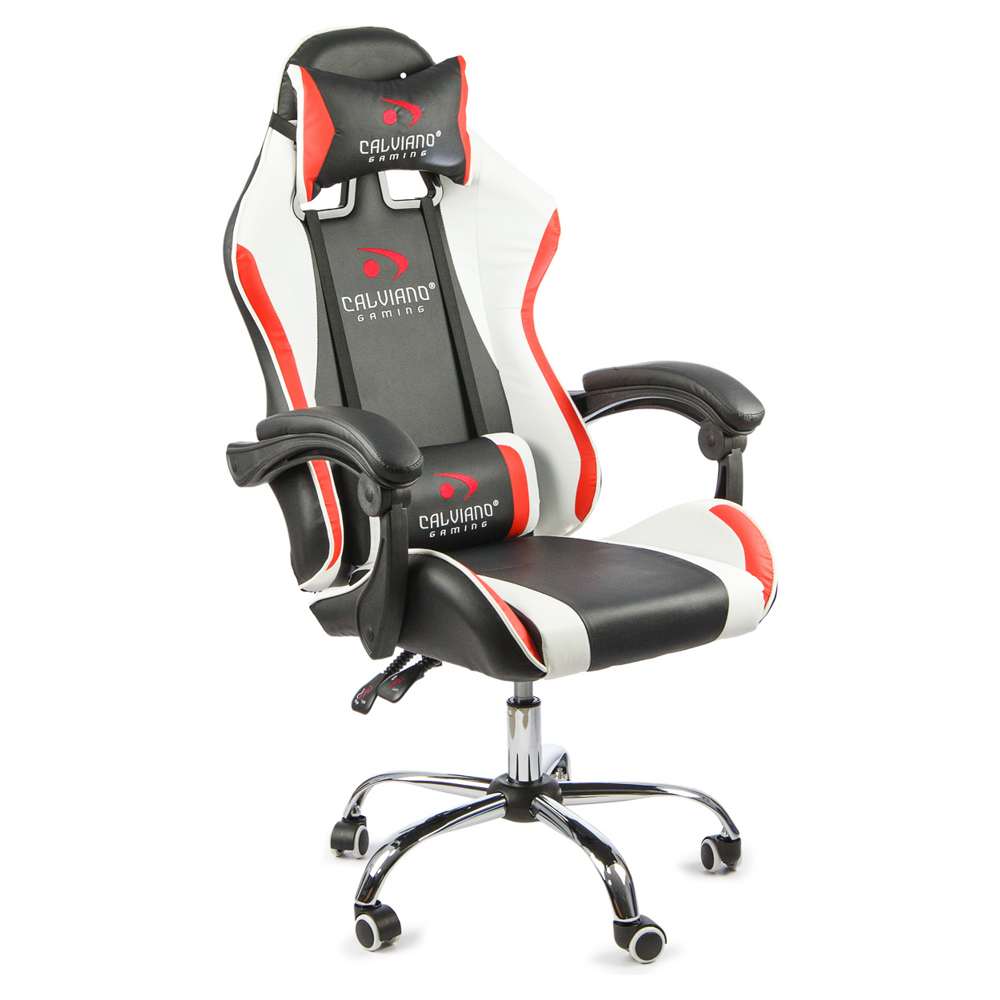 Офисное кресло Calviano ULTIMATO (black/white/red)