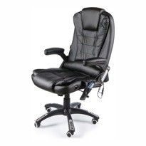 Вибромассажное офисное кресло Calviano Veroni 54 (черное) - фото