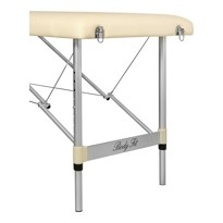 Массажный стол 2-х секционный алюминиевый BodyFit, (бежевый 60 см) - фото2