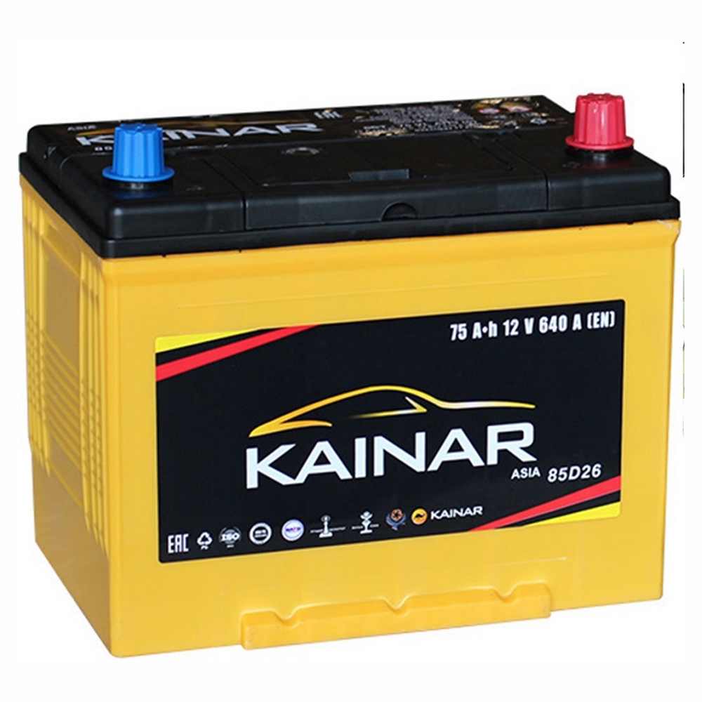 Аккумулятор автомобильный Kainar Asia 75 JR+