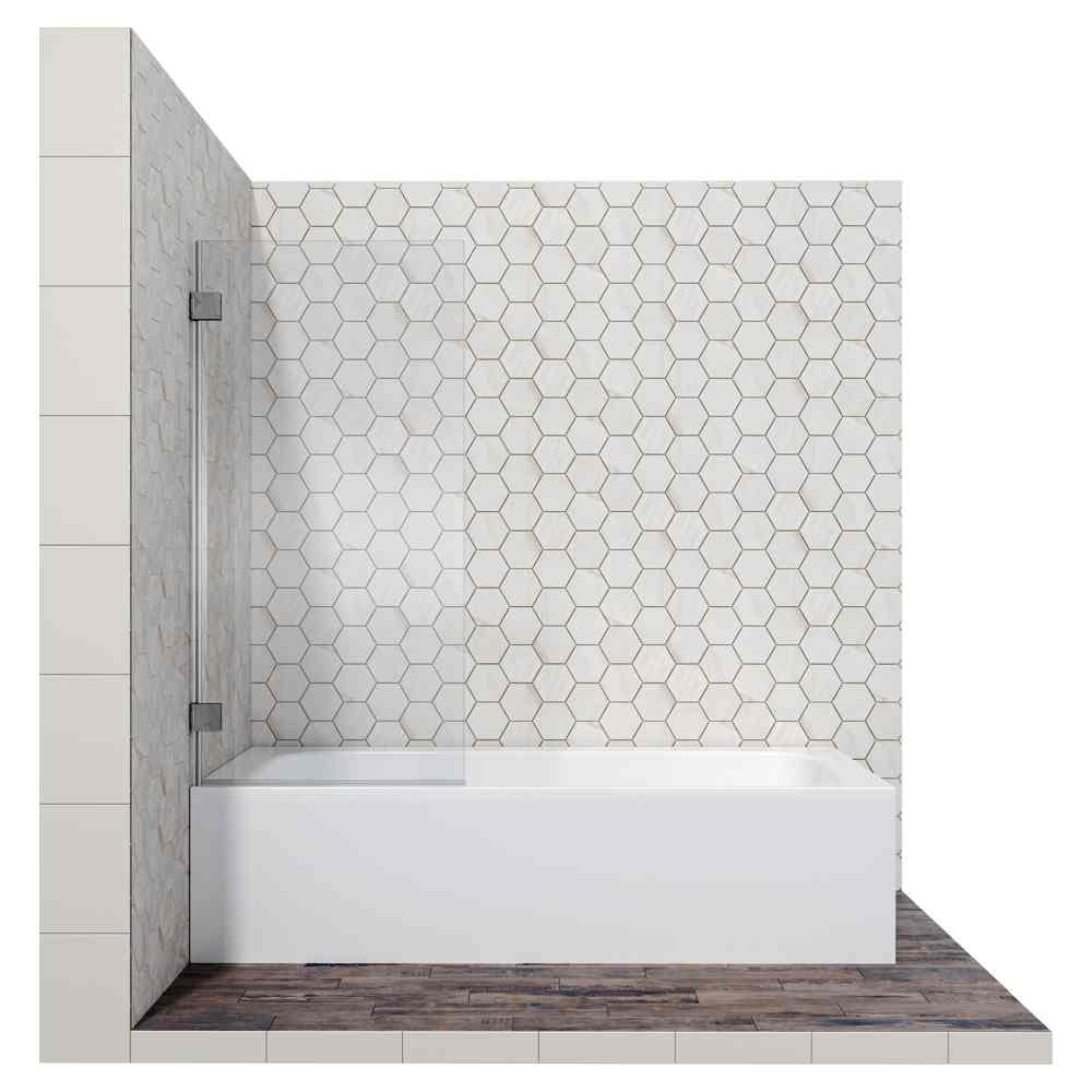 Стеклянная шторка на ванну Ambassador Bath Screens 16041101 (70 см)