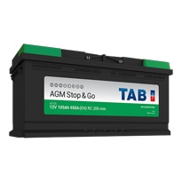 Аккумулятор автомобильный TAB EcoDry Stop&Go AGM 105 R+ - фото