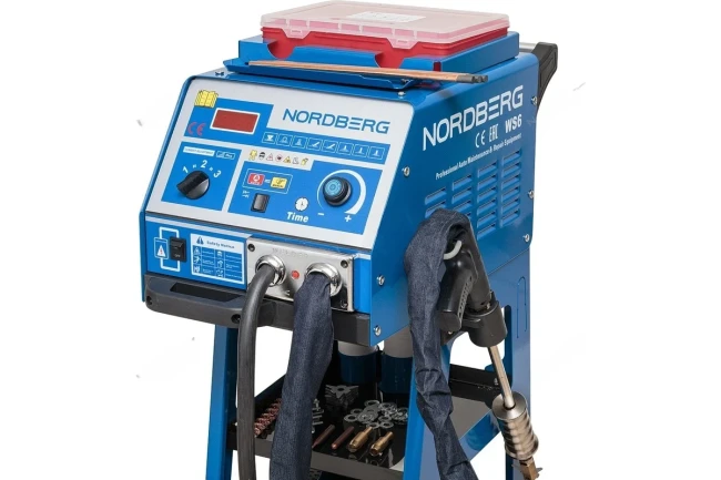 Споттер сварочный аппарат точечной сварки NORDBERG WS6 (380В) Споттер сварочный аппарат точечной сварки NORDBERG WS6 (380В)