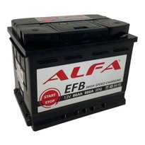 Аккумулятор автомобильный ALFA EFB 66 Ah R+ - фото