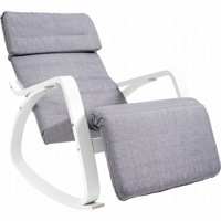 Кресло-качалка Calviano Relax 1105 серое - фото