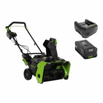 Аккумуляторная снегоуборочная машина Greenworks GD82STK5 82В DigiPro (в комплекте АКБ + З/У) - фото