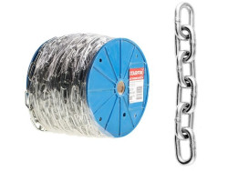 Цепь сварная короткозвенная оцинкованная М8, DIN 766 (бухта 10м) (SMP-63688-10) - фото
