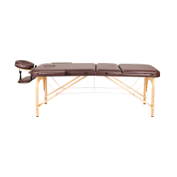 Массажный стол Atlas Sport 70, складной 3-х секционный деревянный (коричневый) - фото2