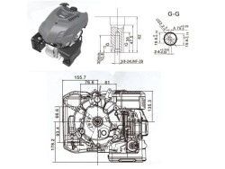 Бензиновый двигатель ECO MX196 (6 л.с) - фото