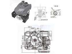 Бензиновый двигатель ECO MX176 (5,5 л.с) - фото