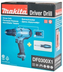 Сетевая дрель-шуруповерт Makita DF0300X1 - фото2