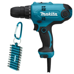 Сетевая дрель-шуруповерт Makita DF0300X3 - фото