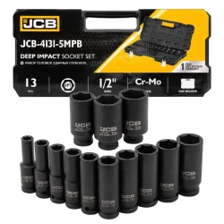 Набор головок ударных 1/2" JCB JCB-4131-5MPB (13 предметов) - фото