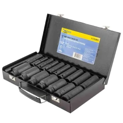 Набор головок ударных глубоких 1/2'' Partner PA-417782MPB (10-36мм) 17пр. - фото2
