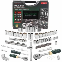 Набор головок и бит 108пр. 1/4'',1/2'' RockFORCE RF-41082-5 - фото