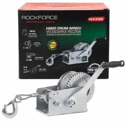 Лебедка ручная барабанная RockFORCE RF-KB-S-2000 (0,9т.) - фото