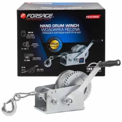 Лебедка ручная барабанная Forsage F-KB-S-2000 (0,9т.) - фото