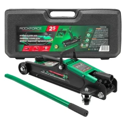 Домкрат подкатной гидравлический RockFORCE RF-T830031DS (2,5т) в кейсе - фото