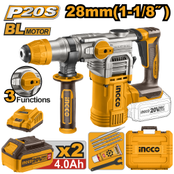 Аккумуляторный перфоратор INGCO CRHLI202882 INDUSTRIAL - фото