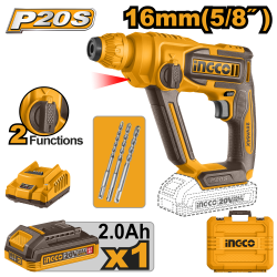 Аккумуляторный перфоратор INGCO CRHLI201681 - фото