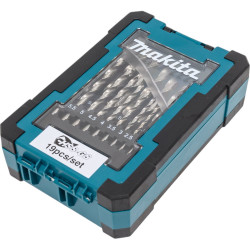 Набор сверл по металлу MAKITA HSS-G 19 предметов (D-78352) - фото2
