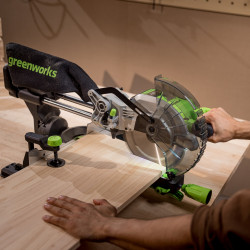 Аккумуляторная торцовочная пила Greenworks GD24MS216 (1501707) - фото2