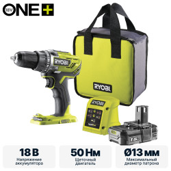 Дрель-шуруповерт RYOBI R18DD3-115S - фото