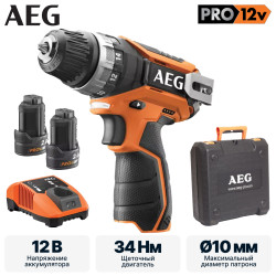 Дрель-шуруповерт AEG BS 12 C2 LI-202C X5 - фото