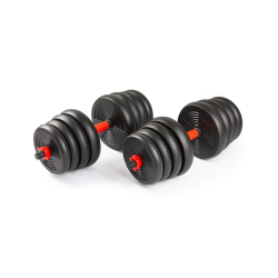 Набор гантелей со штангой и гирями 6 в 1 AMETIST 30 кг - фото2