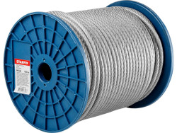 Трос стальной в ПВХ М8(6) DIN 3055 (бухта 100 м) (SMP-53748-100) - фото