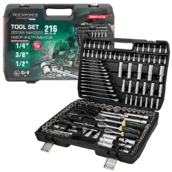 Автомобильный набор инструментов 216пр. RockFORCE LIGHT RF LIGHT-38841-216 - фото