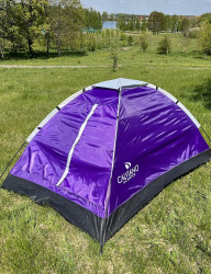 Палатка туристическая Сalviano ACAMPER DOMEPACK 4 purple - фото2