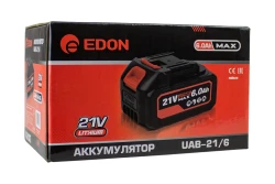 Аккумулятор EDON UAB-21/6 (Li-ion, 21 В, 6,0A/ч) - фото2