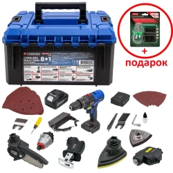Набор инструментов аккумуляторных 8в1, Forsage F-JCB-18MT-B TXM (62888) - фото