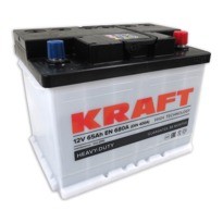 Аккумулятор автомобильный Kraft R+ (65Ah) - фото