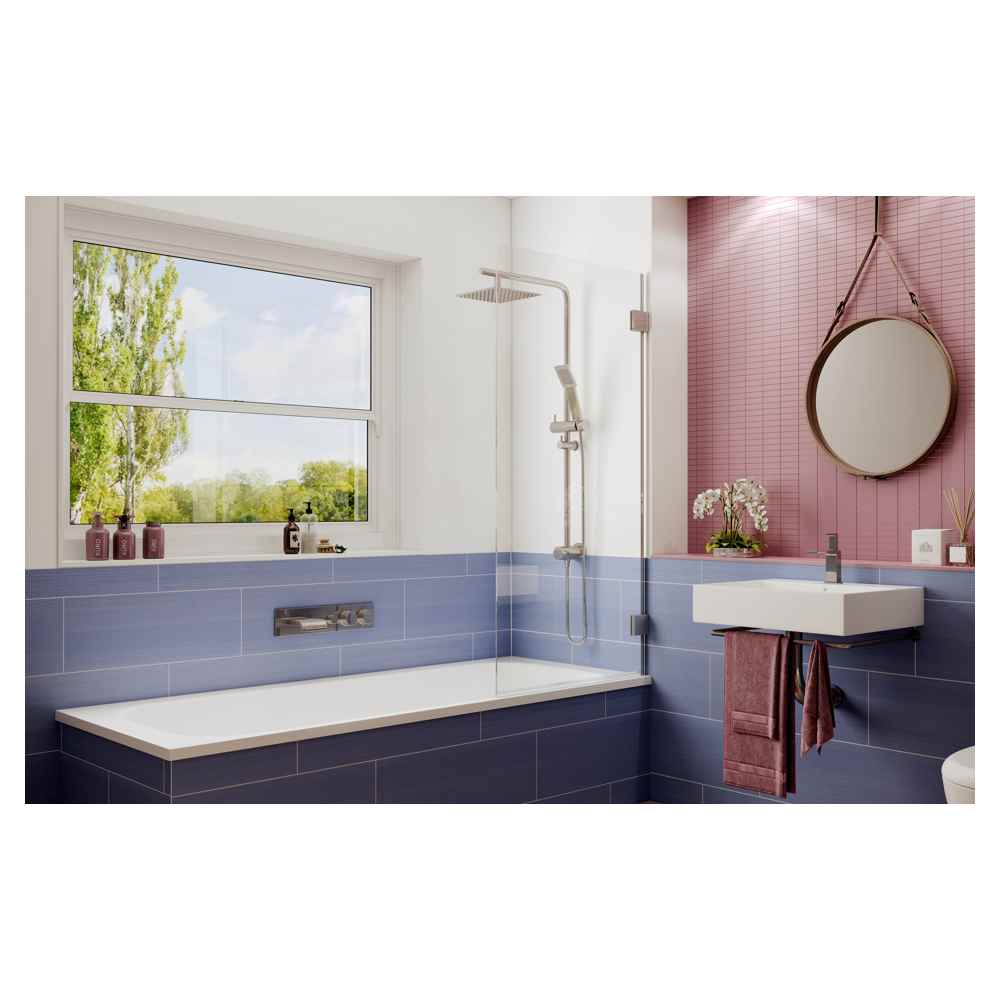 Стеклянная шторка на ванну Ambassador Bath Screens 16041101 (70 см)