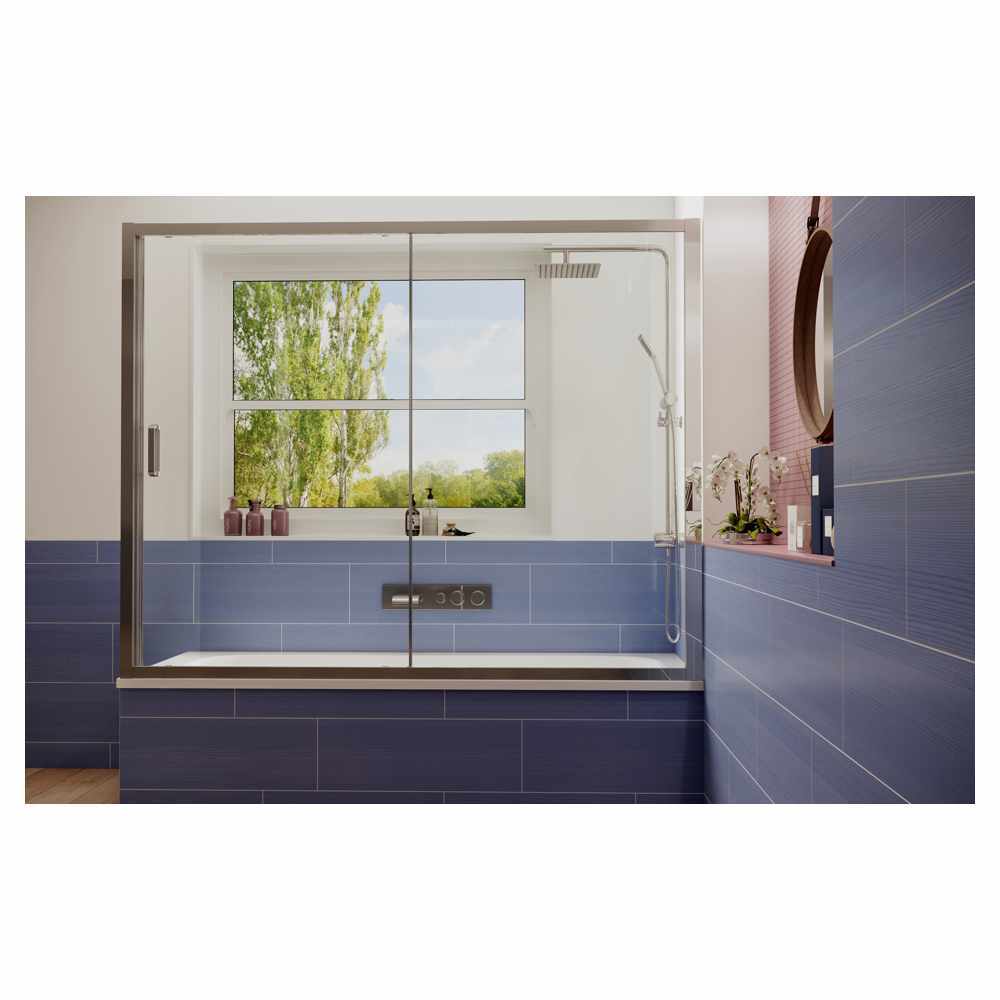 Стеклянная шторка на ванну Ambassador Bath Screens 16041105 (170см.)